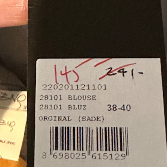 Sheer Chiffon Hand Painted Tunic/Blouse - a Work of ART by BNQ - SZ 38-40 - Picture 7 of 12